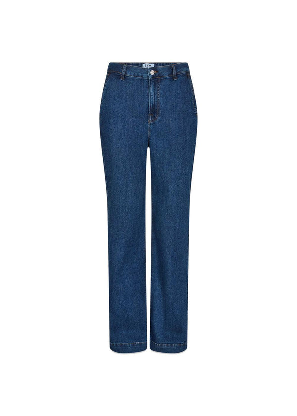 IVY-Brooke French Jeans Wash Middark Nottingham - Denim Blue-Jeans-Ivy Copenhagen-Butler Loftet