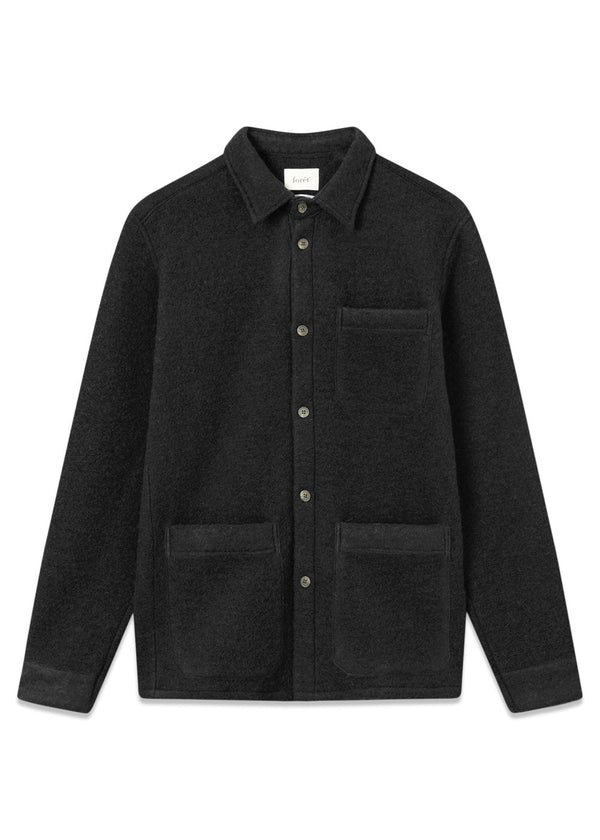 IVY WOOL OVERSHIRT - Black-Shirts-Forét-Butler Loftet