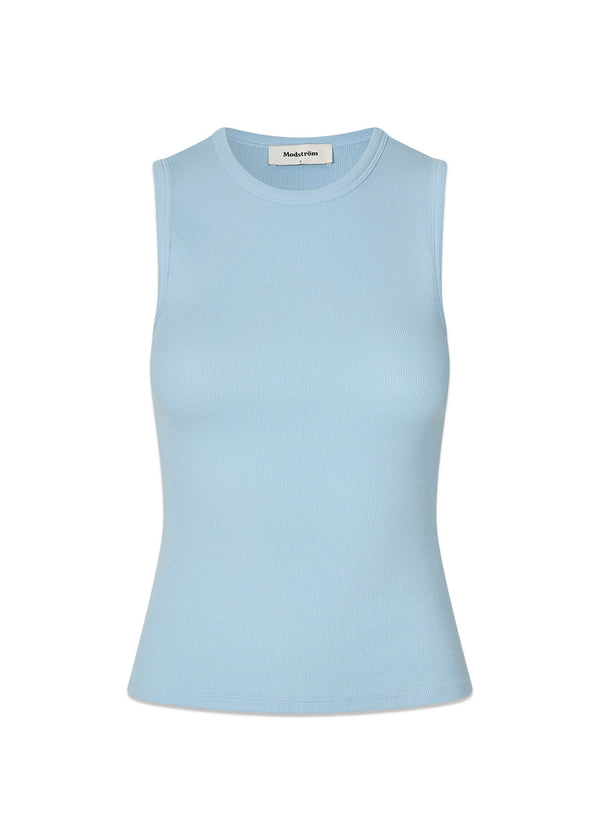 Igormd o-neck top - Cashmere Blue-Top-Modström-Butler Loftet