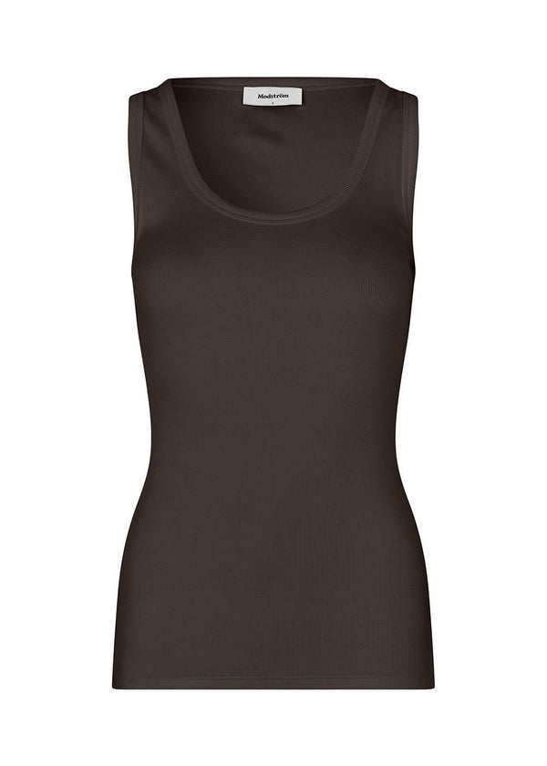 Igormd tanktop - Seal Brown-Top-Modström-Butler Loftet