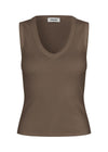 Igormd v-neck top - Chocolate Chip-Top-Modström-Butler Loftet