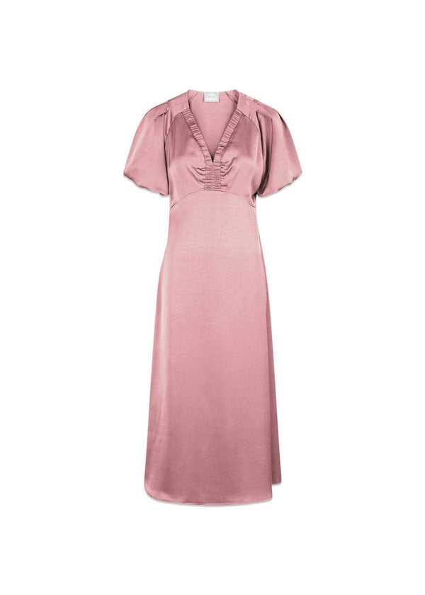 Illana zware satijnen jurk - Evening Rose-jurk-Neo Noir-Butler Loftet