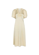 Illana Heavy Sateen Dress - Light Yellow-Dress-Neo Noir-Butler Loftet