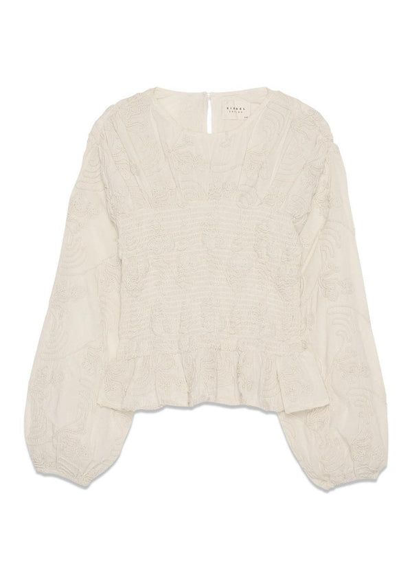 Iluna Top - Champagne-Blouses-Sissel Edelbo-Butler Loft