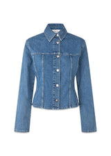 IsoldeMD effen overhemd - Distressed Blue-Shirts-Modström-Butler Loftet