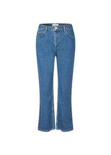 Isoldemd effen cropped jeans - Distressed Blue-Jeans-Modström-Butler Loftet