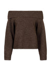 Jane Knit Blouse - Brown Melange-Knitwear-Neo Noir-Butler Loftet