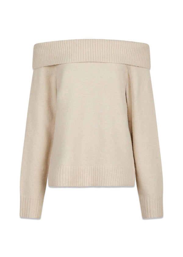 Jane gebreide blouse - ivoor-gebreide kleding-Neo Noir-Butler Loftet