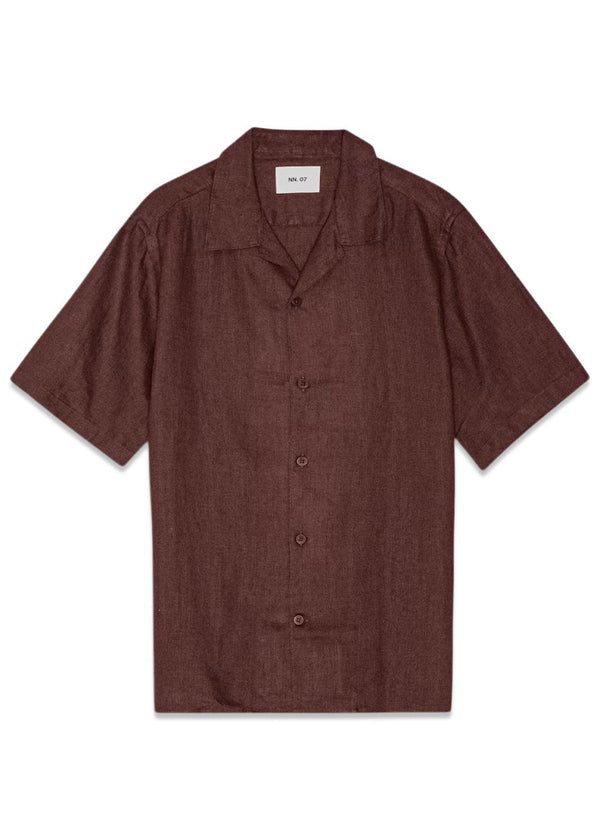 Julio SS NO PKT 5708 - Koffie-Overhemden-Nn. 07-Butler Loftet