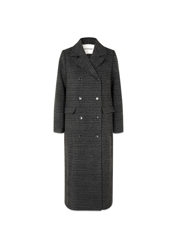 JuniperMD geruite jas - Donkergrijs geruit-Bovenkleding-Modström-Butler Loftet