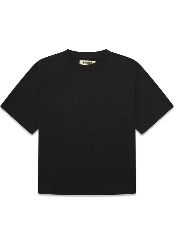 Juno Base Tee - Zwart-T-shirts-Woodbird-Butler Loftet