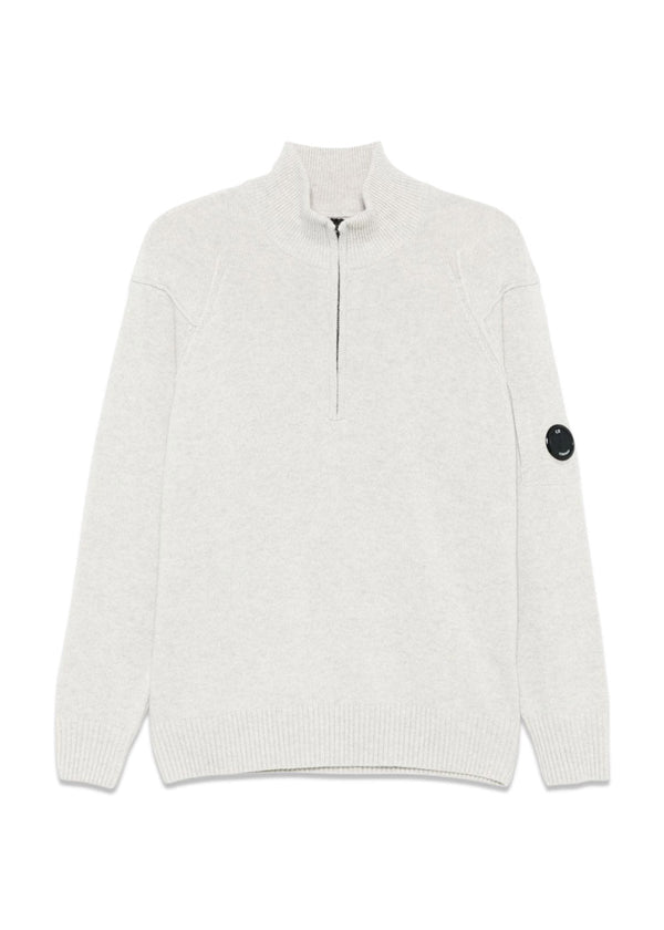 KNITWEAR HALF ZIP - Grijs-Knitwear-C.P. Bedrijf-Butler Loftet