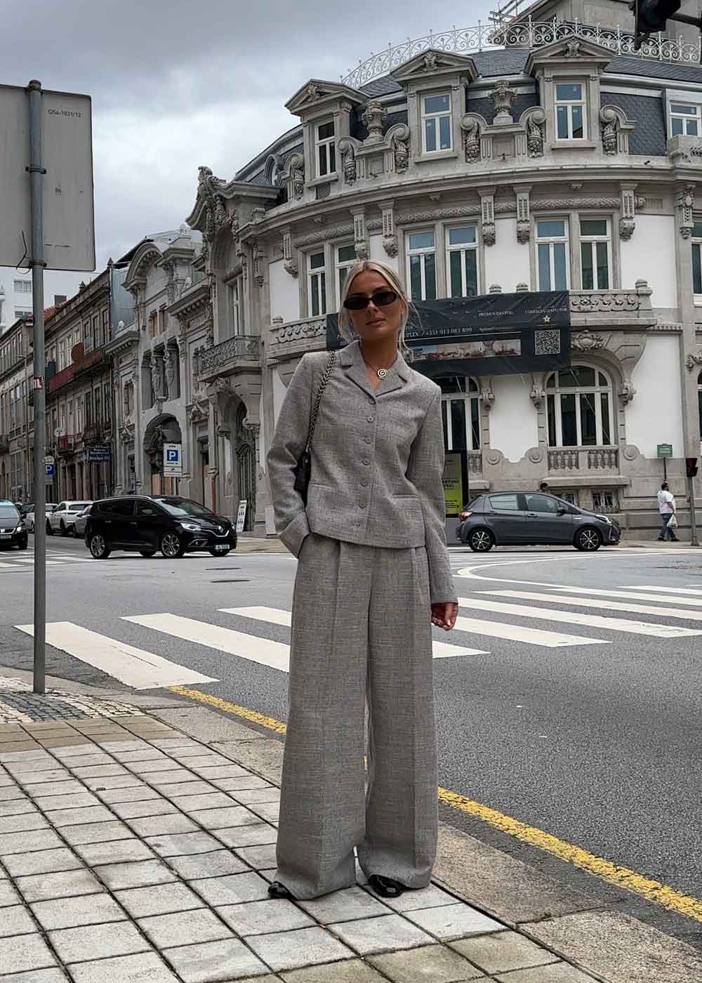 KieraMD jacket - Grey Melange-Blazers-Modström-Butler Loftet