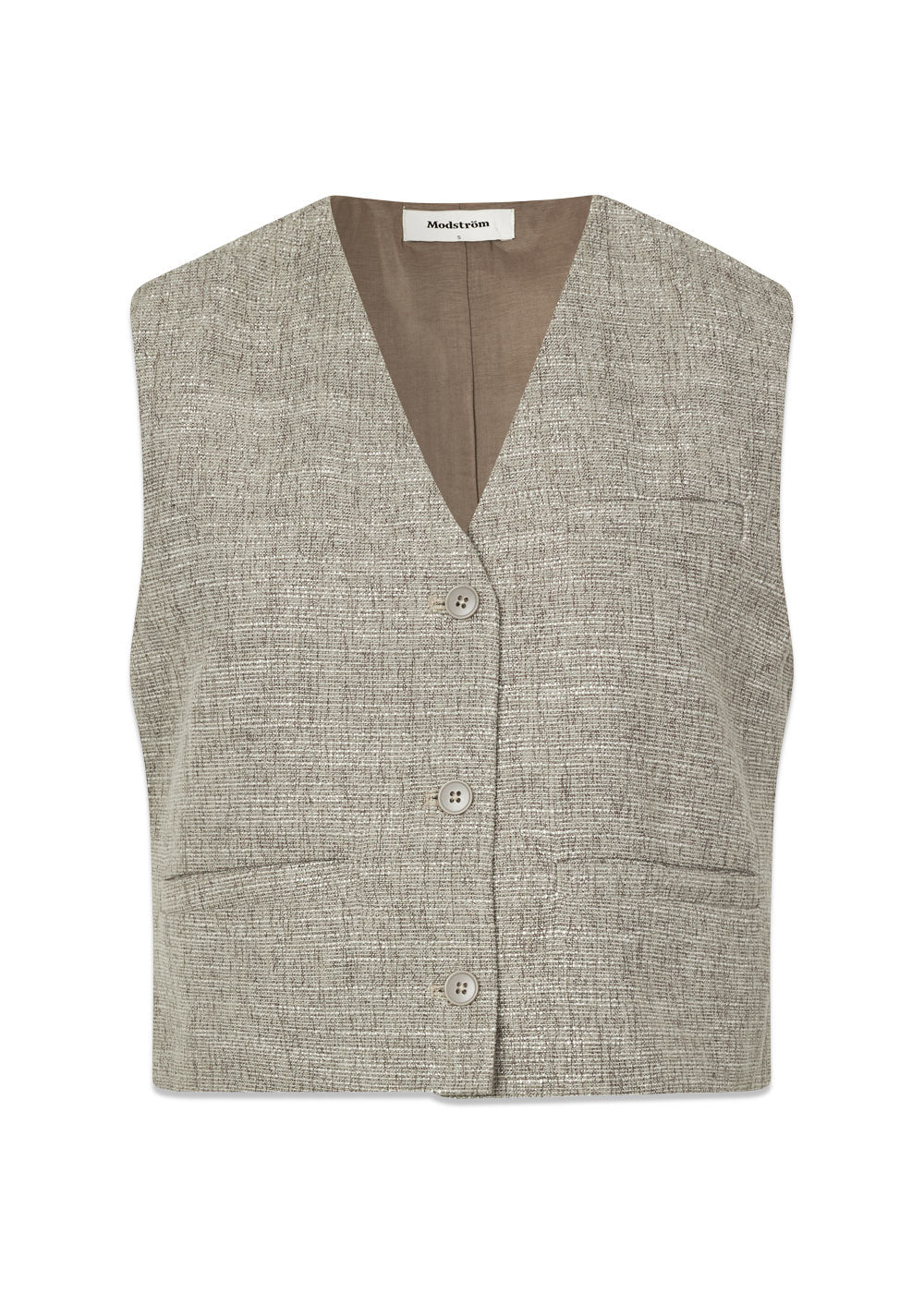 KieraMD vest - Grey Melange-Blazers-Modström-Butler Loftet