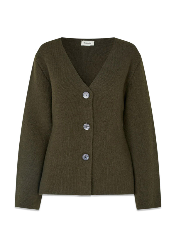 KlaytonMD vest - Dark Coffee-Knitwear-Modström-Butler Loftet