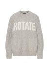 Gebreide Logo Trui - Opaalgrijs-Knitwear-Rotate-Butler Loftet