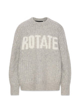 Gebreide Logo Trui - Opaalgrijs-Knitwear-Rotate-Butler Loftet