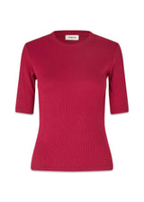 KrownMD o-neck t-shirt - Rumba Rood-T-shirts-Modström-Butler Loftet