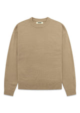 Kurt basis Knit - Stone-Knitwear-Woodbird-Butler Loftet