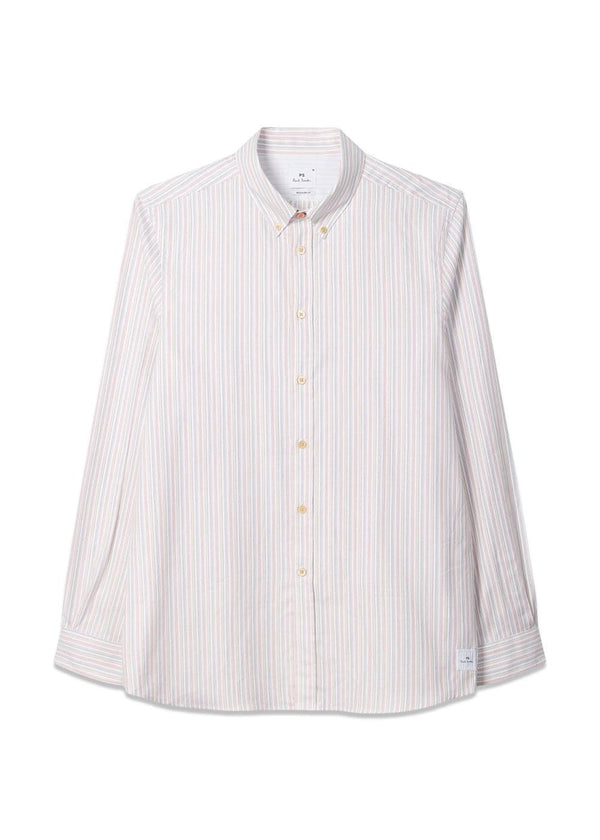 LS REGULAR FIT SHIRT BD COL - Multi Coloured-Overhemden-Paul Smith - PS-Butler Loftet