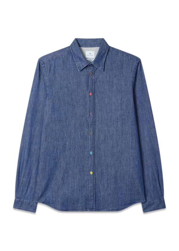 LS TAILORED FIT SHIRT SS KNOPEN - Medium Base-Overhemden-Paul Smith - Mainline-Butler Loftet