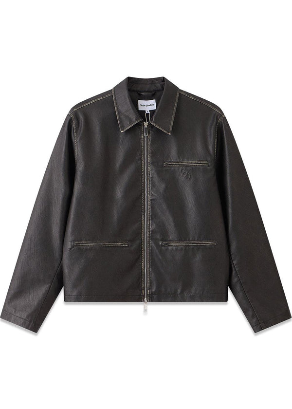 Leather Jacket - Black-Outerwear-Globe Studios-Butler Loftet