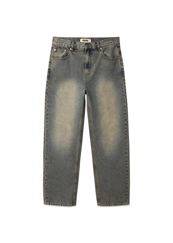 Leroy Aged Jeans - Donkerblauw-Jeans-Woodbird-Butler Loftet