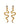 Maanestens Lucy Earring - Sterling Silver (925) Gold Plated. Køb øreringe her.