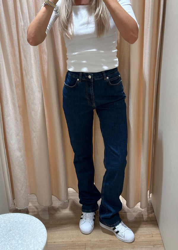 Lulu Jeans Wash Middark Nottingham - Denim Blue-Jeans-Ivy Copenhagen-Butler Loftet