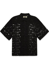 Luna Flower Shirt - Zwart-Overhemden-Woodbird-Butler Loftet