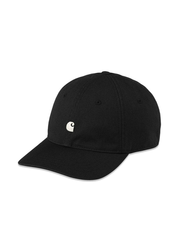 Carhartt WIP's Madison Logo Cap - Black / Wax. Køb caps her.