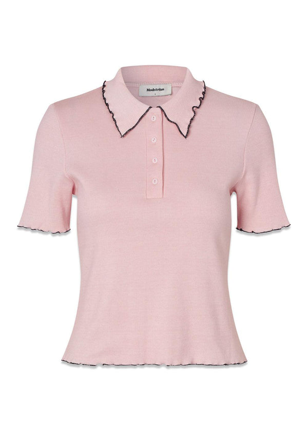 MagdaloneMD polo - Gesluierde roze top-Modström-Butler Loftet