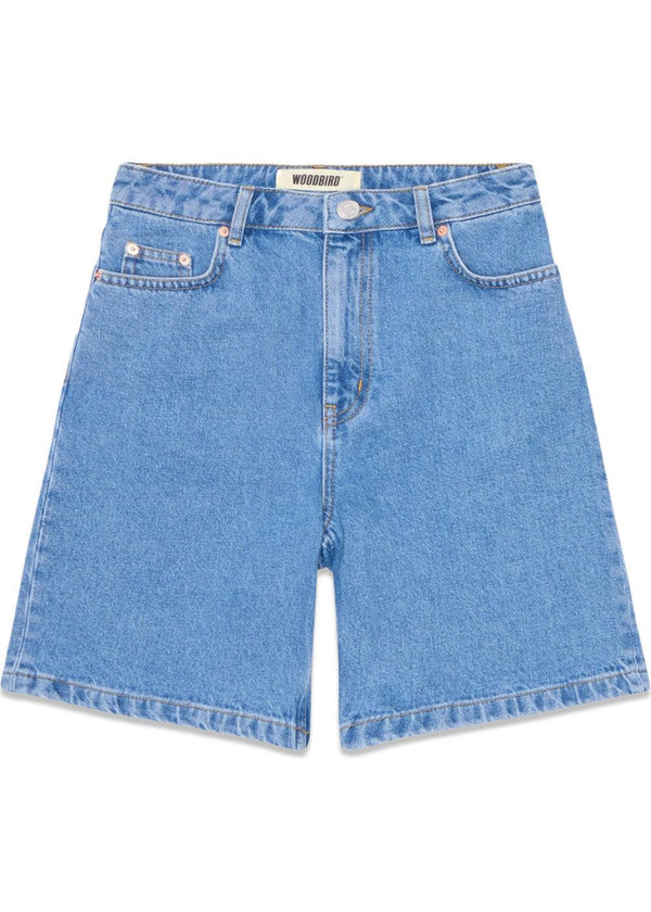 Maggie Light Stone Shorts - Blauw-Shorts-Woodbird-Butler Loftet