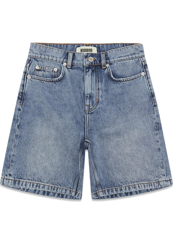 Maggie Optic Shorts - Optic Blue-Shorts-Woodbird-Butler Loftet