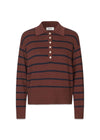 Malvamd stripe polo - Andorra Navy Stripe-Knitwear-Modström-Butler Loftet