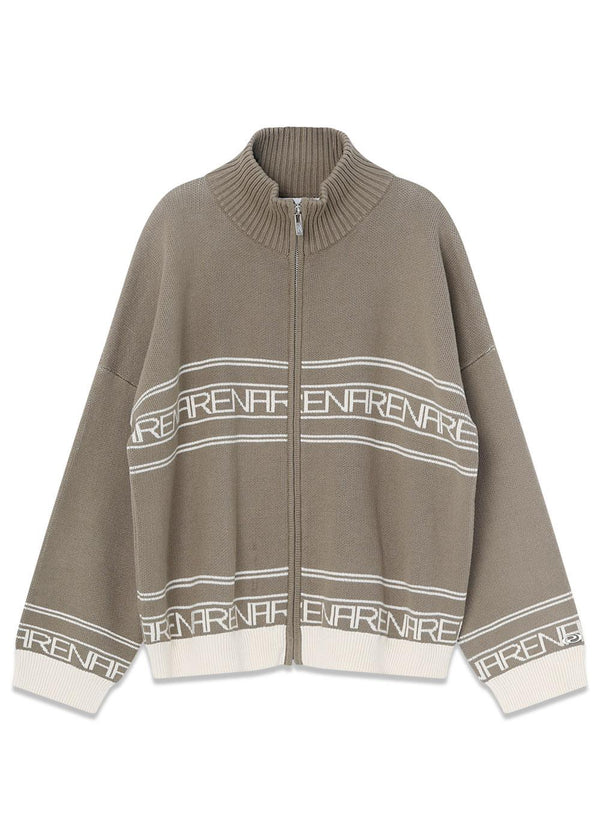 MargaretRS Knit Zip - Army-Knitwear-SAMENVATTING-Butler Loftet