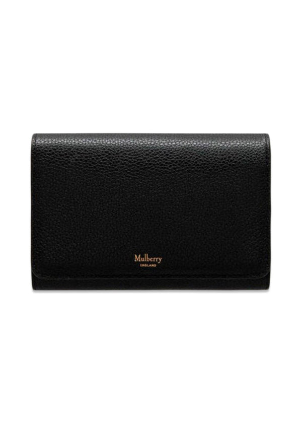Medium continentale Franse portemonnee - zwart-portemonnee/portemonnee-Mulberry-Butler Loftet