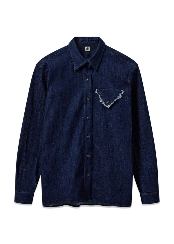 Merci Shirt - Donker Denim-Overhemden-The Garment-Butler Loftet