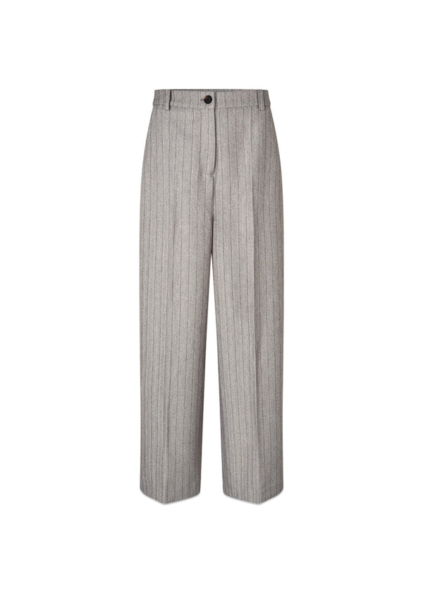 MeridaMD broek - Grijs Melange Pinstripe-broek-Modström-Butler Loftet