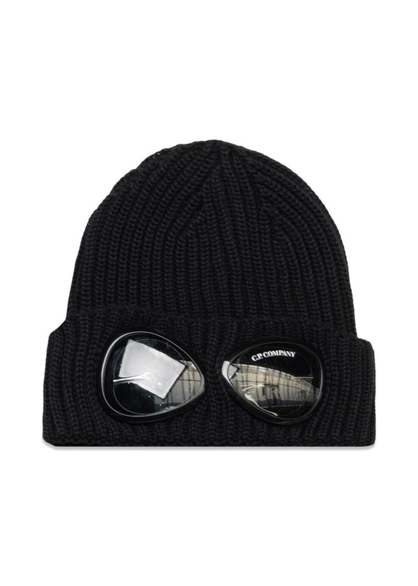 Goggle-muts van merinowol - Zwart-Headwear-C.P. Bedrijf-Butler Loftet