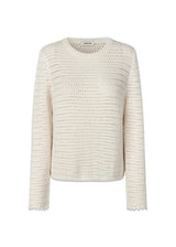 MieMD o-neck - Zacht Wit-Knitwear-Modström-Butler Loftet
