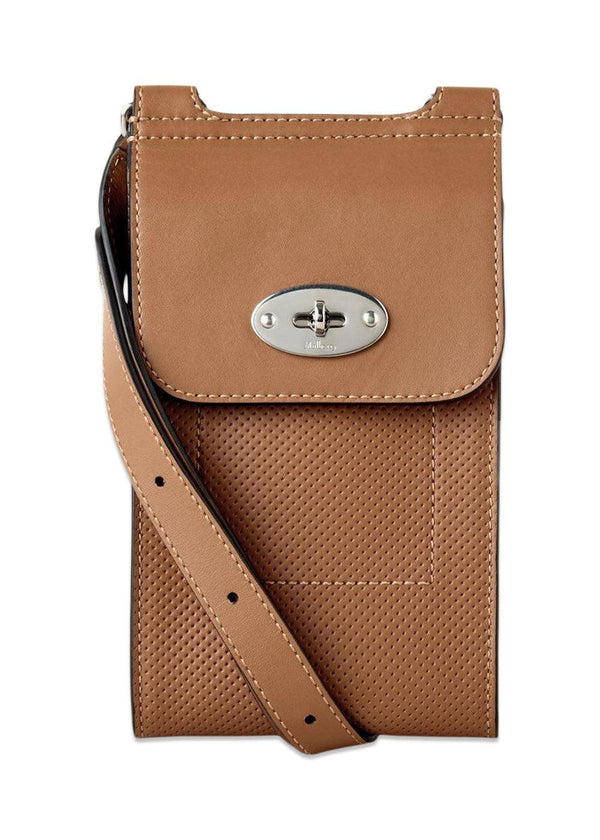 Mini Antony Pouch Geperforeerd - Teakhout-Portemonnee/Portemonnee-Mulberry-Butler Loftet