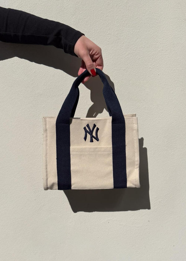 Mini Yankees Tote Bag - Beige/Marineblauw-Tassen-New Era-Butler Loftet