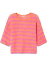 NENYBAY - Orange Flou Raye Hibiscus-Knitwear-American Vintage-Butler Loftet