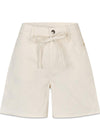 Naomamd effen short - Soft White-Shorts-Modström-Butler Loftet