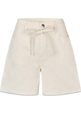 Naomamd effen short - Soft White-Shorts-Modström-Butler Loftet