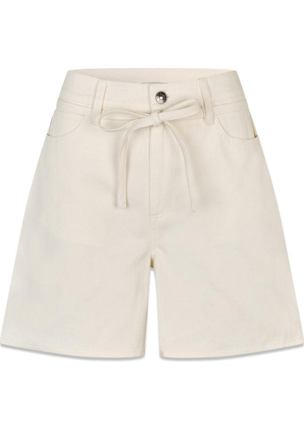 Naomamd effen short - Soft White-Shorts-Modström-Butler Loftet