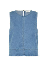 Naomamd stevige top - Vintage Blue-Top-Modström-Butler Loftet