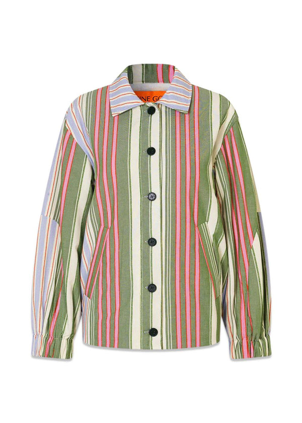 OVERSIZED UTILITY WORKWEAR JAS - Bosstreep-Bovenkleding-Stine Goya-Butler Loftet