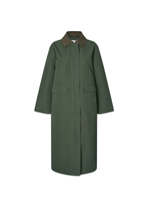Odettemd jas - Donker Leger-Bovenkleding-Modström-Butler Loftet